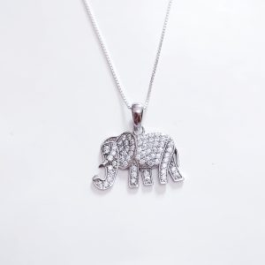 Colier "Elefant cu trompa in  jos" 042