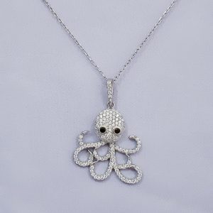 Colier "Caracatita de argint"  037