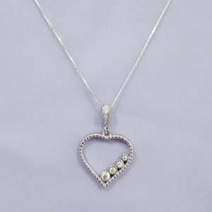 Colier "Inima cu zirconii"  023